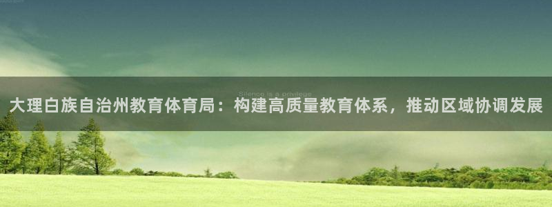 大理白族自治州教育体育局：构建高质量教育体系，推动区域协调发展